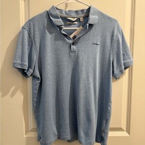 Calvin Klein Light Blue Polo Shirt for Men liquid touch collection